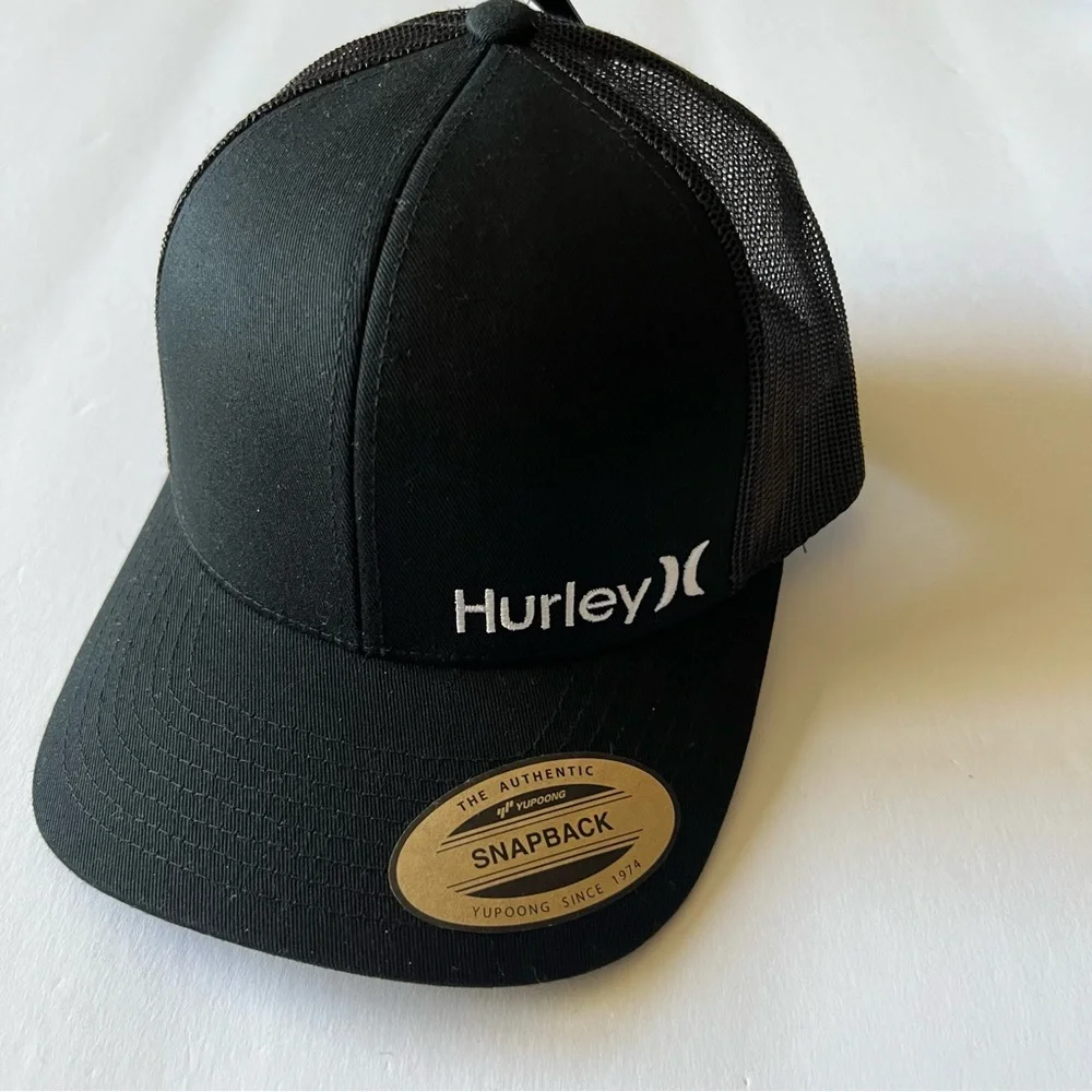 HURLEY MENS SNAPBACK CAP OS BLACK NEW